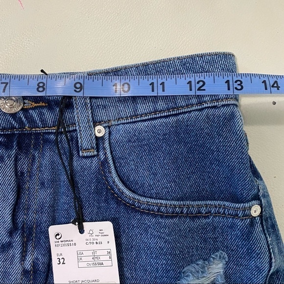 Mango Denim Embroidered Shorts - Picture 9 of 10